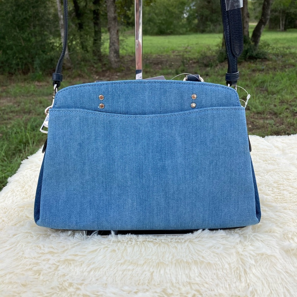 Coach Denim Mini Lillie Carryall NWT - Picture 3 of 10